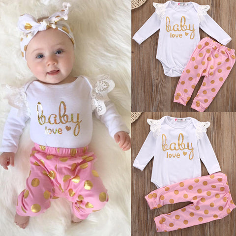Toddler Infant Newborn Baby Girls Clothes Set