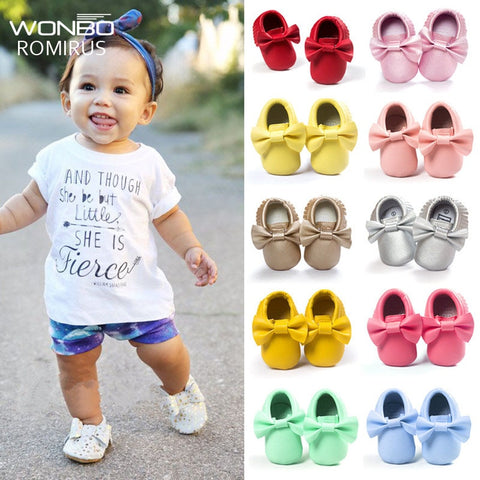 Handmade Soft Bottom Fashion Tassels Baby Moccasin Newborn Babies Shoes