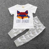 new summer boy's short-sleeved cotton baby clothes set fashion t-shirt + pants baby boys clothing set