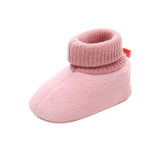 Toddler Shoes Newborn Knitted Flock Warm Pre-walker Shoes Baby Shoes