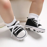 New Active All Star Lace-Up Canvas Shoes For 0-18M Baby Boys Girls