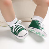 New Active All Star Lace-Up Canvas Shoes For 0-18M Baby Boys Girls
