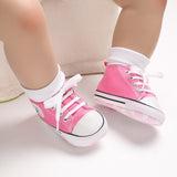 New Active All Star Lace-Up Canvas Shoes For 0-18M Baby Boys Girls