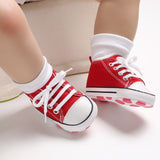 New Active All Star Lace-Up Canvas Shoes For 0-18M Baby Boys Girls