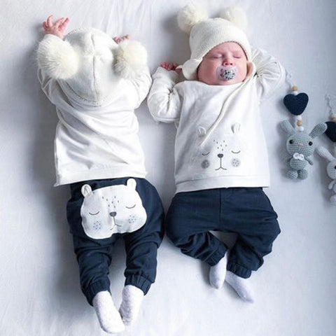 Newborn Baby Boys Girls Bear Warm Winter