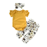 Kids Baby Girl Clothes Set Denim Tops T-shirt +Tutu Skirt Headband Outfits Summer