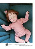 Baby Girl Clothing Set Ribbed Fitted Pajamas for Baby Girl Pajamas Autumn Winter