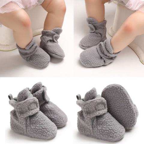 Newborn Toddler Baby Girl Boy Fleece Shoes Winter Warm Snow Boots Fashionable