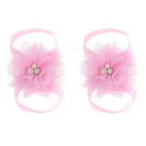 Baby Lace Flower Foot Elastic Shoes