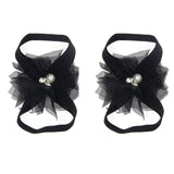 Baby Lace Flower Foot Elastic Shoes