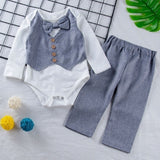 Cotton Baby Boy Clothing Set Spring Children Clothes Gentleman Newborn Baby Clothes