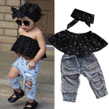 2019 Fashion USA Toddler Baby Girls Dot Sleeveless
